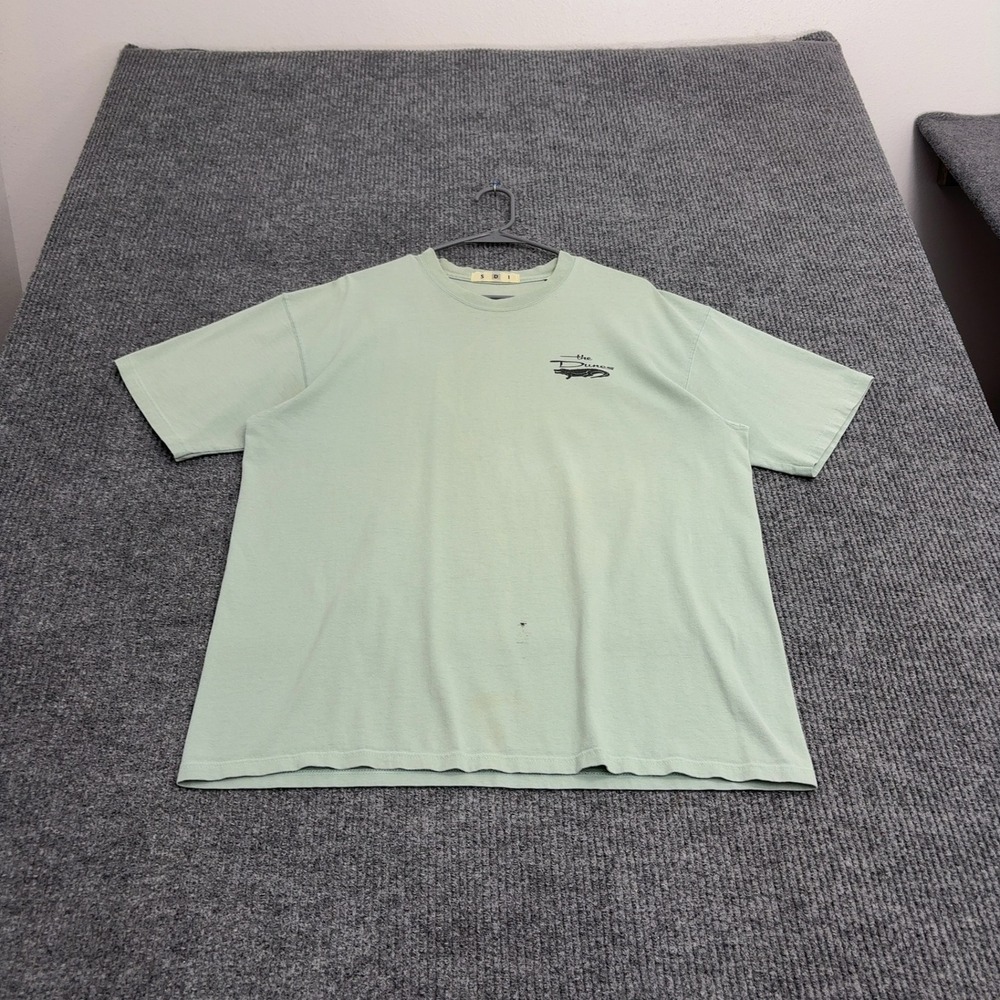 Vintage The Dunes SDI T Shirt Mens L Green Cotton Graphic Golf Sporty Retro